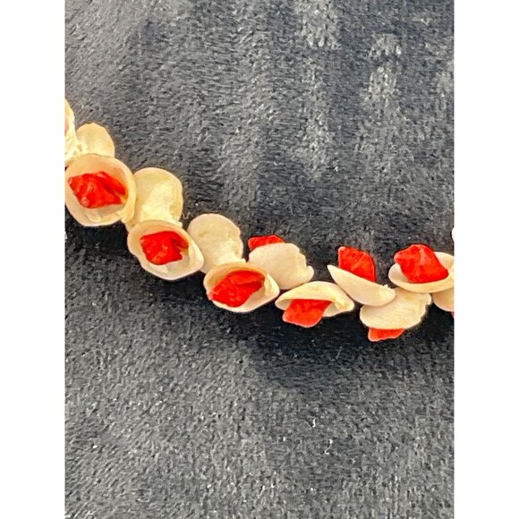 Shell & Coral Choker Necklace Womens Ocean-Inspired Jewelry With clear plastic H - Picture 2 of 4